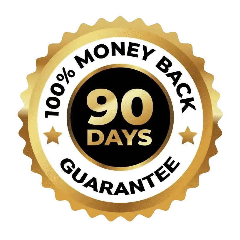 Audifort 90-day money-back guarantee badge